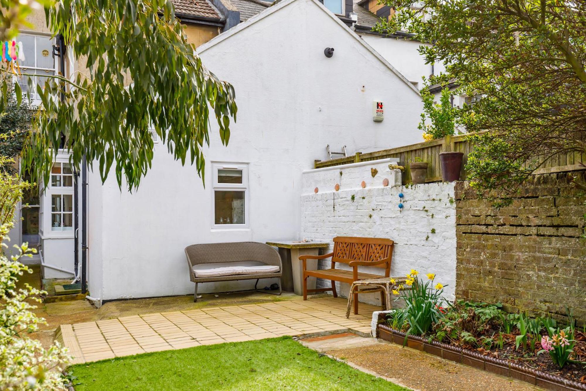 Central Hove Flat W Large Garden Esterno foto