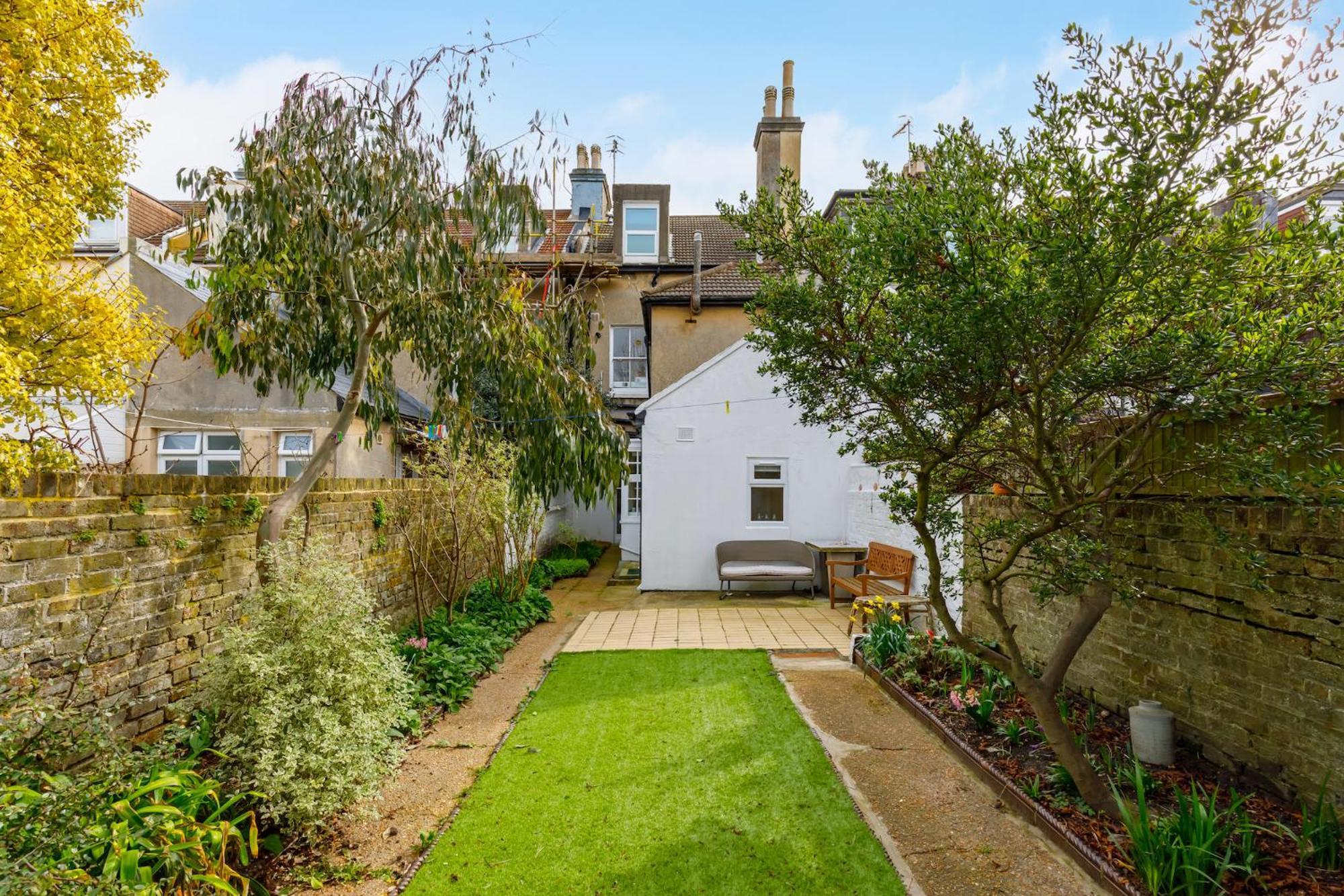 Central Hove Flat W Large Garden Esterno foto